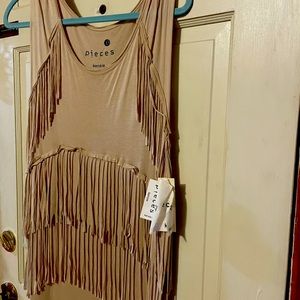Kensie  Fringe sleeveless Dress
